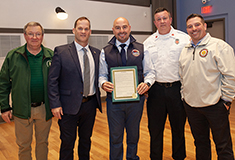 Billerica honors Local 103 IBEW leaders <br>for 20 years of support